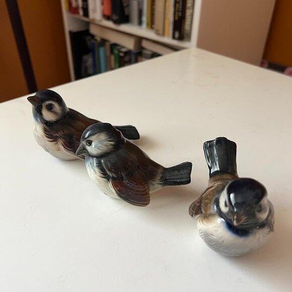 Antique Goebel Sparrows Trio Made in West Germany - Picture 2 of 6